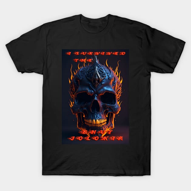 I Survived The Bhut Jolokia Chilli T-Shirt by Obotan Mmienu